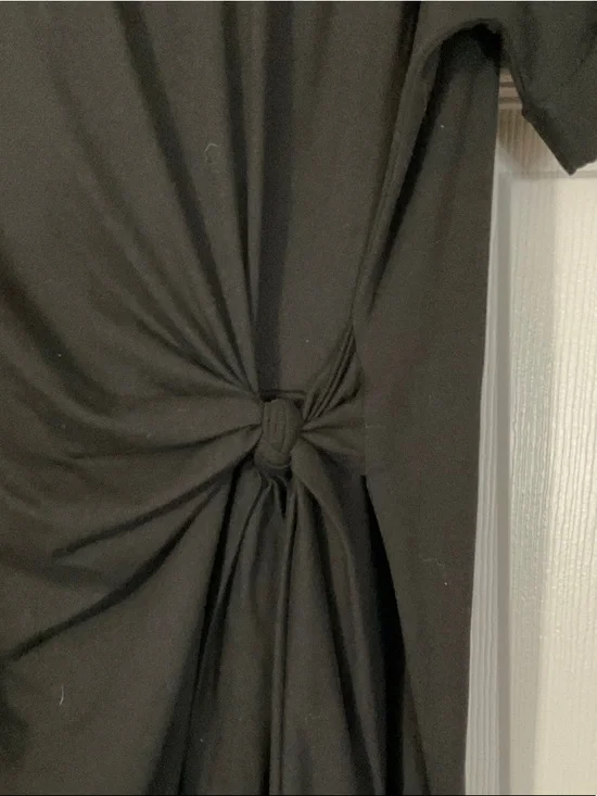 Alya Black Knot-Detail Mini Dress - Picture 3 of 5